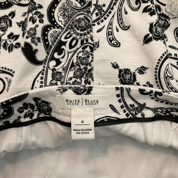 White Black House Market Paisley Floral‎ Design Suit - Picture 10 of 10